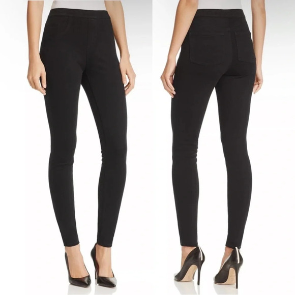 SPANX | Jean-ish Ankle Leggings Denim Tummy Control Shaping Black - Picture 1 of 10